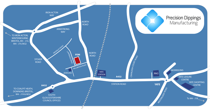 map to Precision Dippings